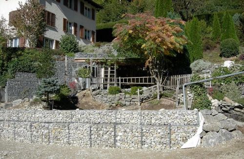 Steinkörbe Garten